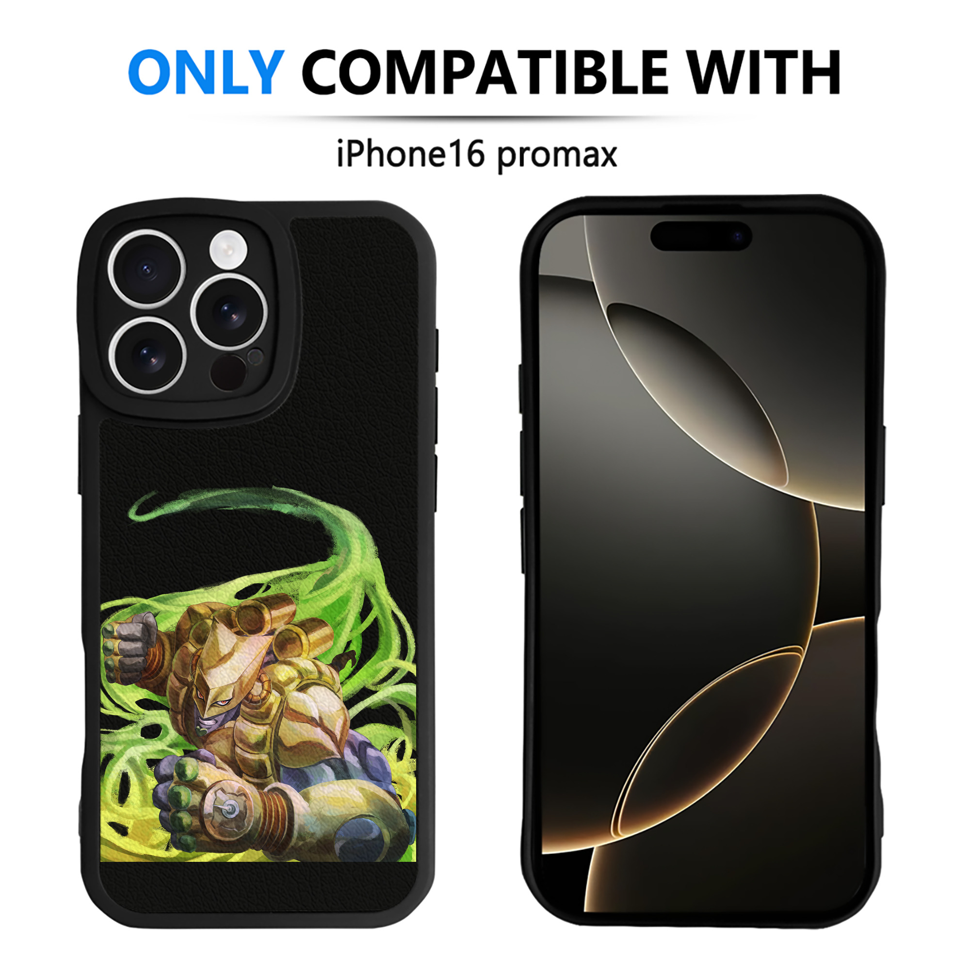 （画像用） ジョジョの奇妙な冒険 ディオ?ブランドー JoJo's Bizarre Adventure Dio Brando 【iPhone 16シリーズ対応】シリコンスマホケース（レザー調） 材質：シリコン